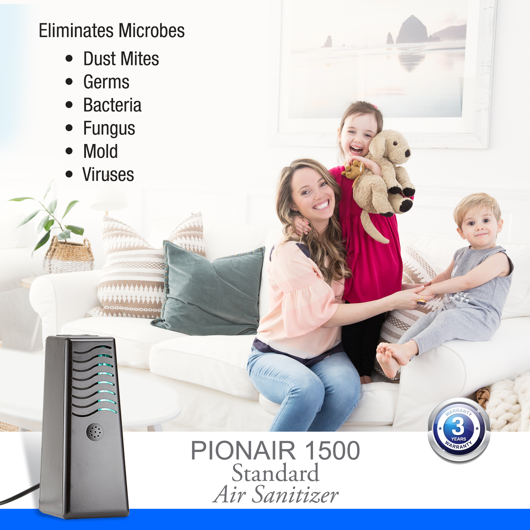 PIONAIR 1500 - 4-in-1 Air Treatment System